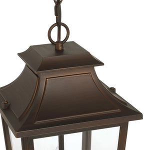 Hunter - 46084 - Three Light Outdoor Pendant - Spring Cove - Matte Black