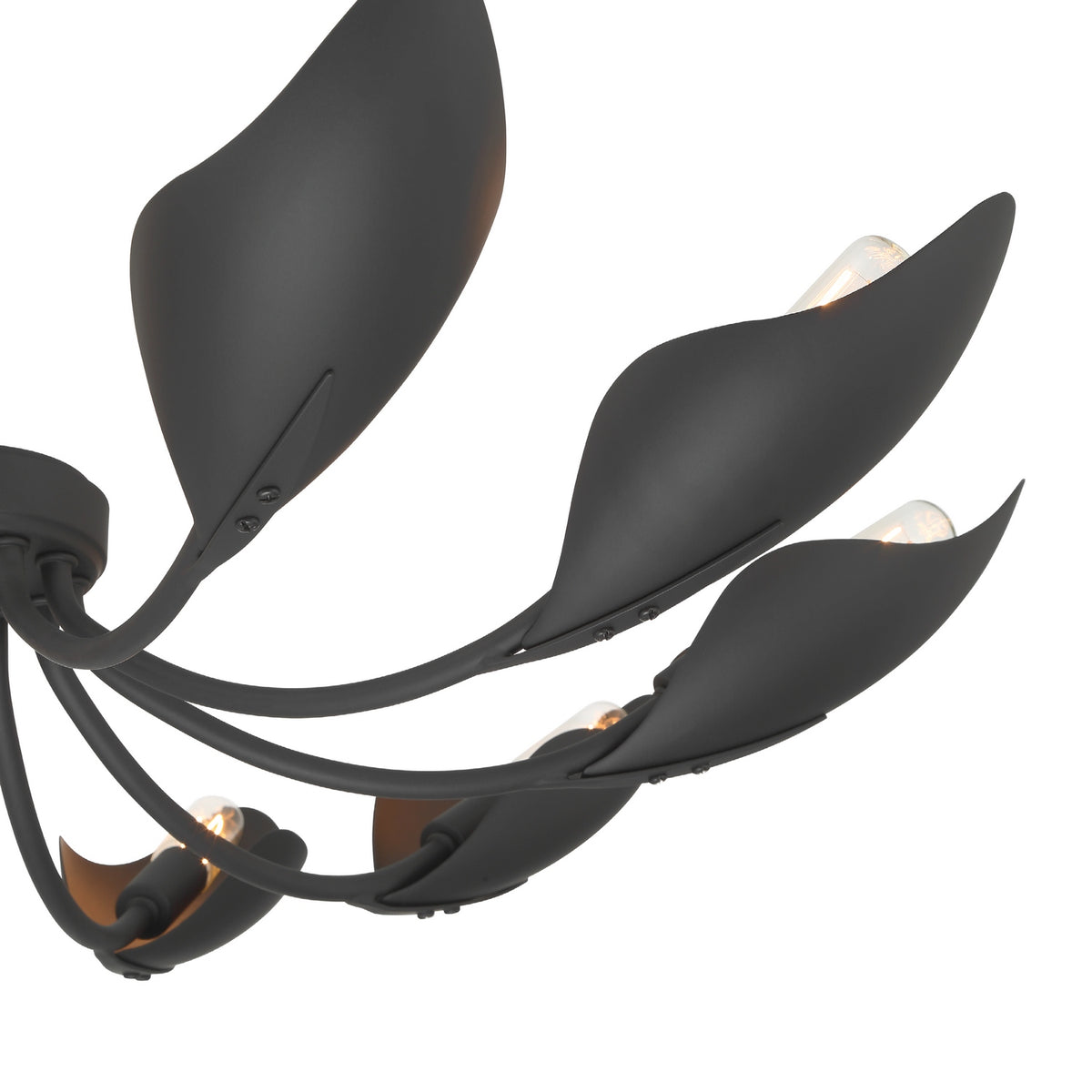 Hunter - 48222 - Ten Light Chandelier - Juneway - Matte Black