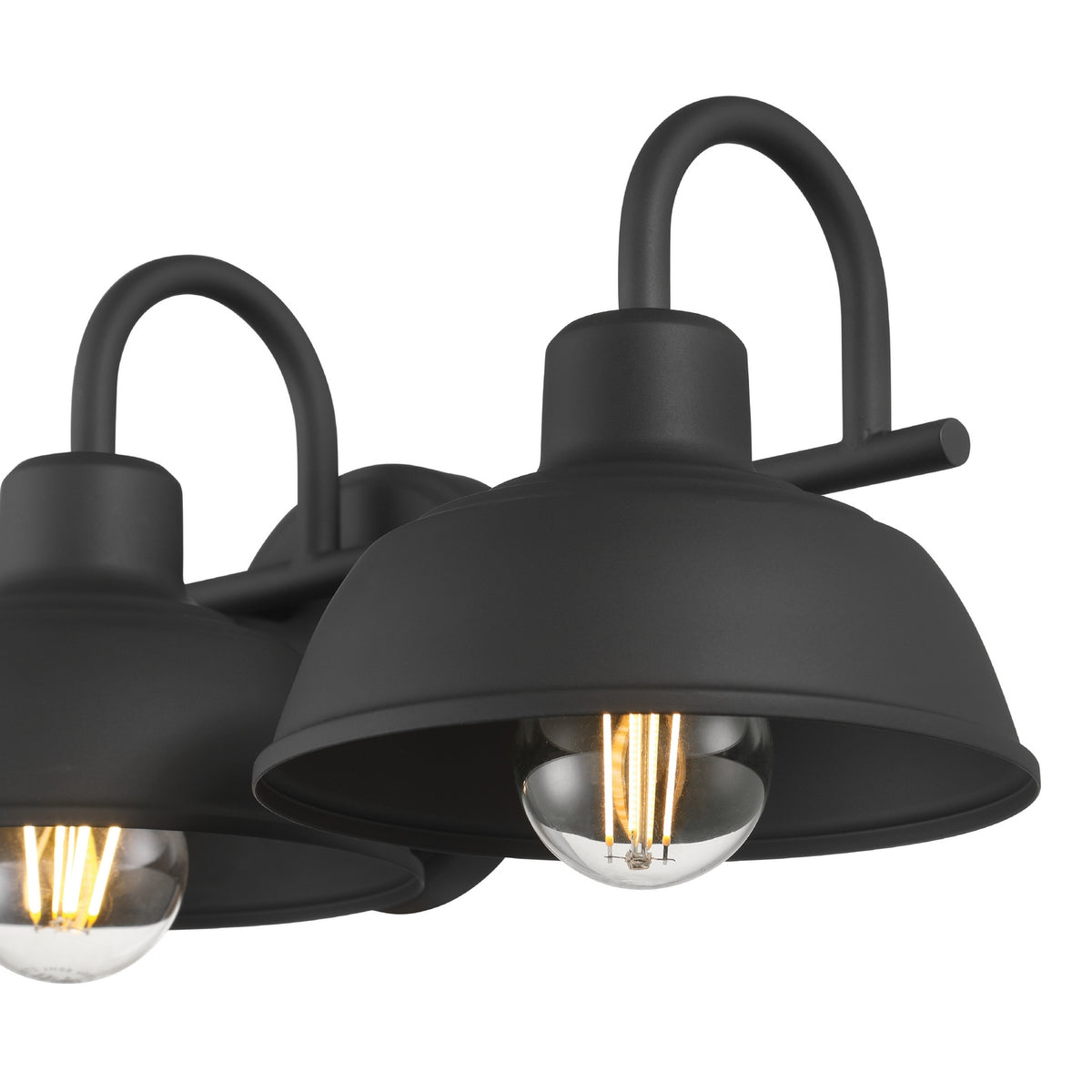 Hunter - 48230 - Three Light Vanity - Mill Valley - Matte Black