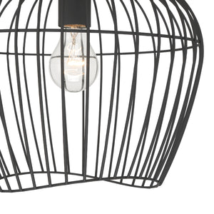 Hunter - 48239 - One Light Flush Mount - Redding - Matte Black