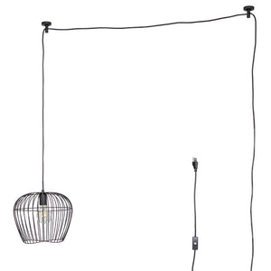 Hunter - 48240 - One Light Pendant - Redding - Matte Black