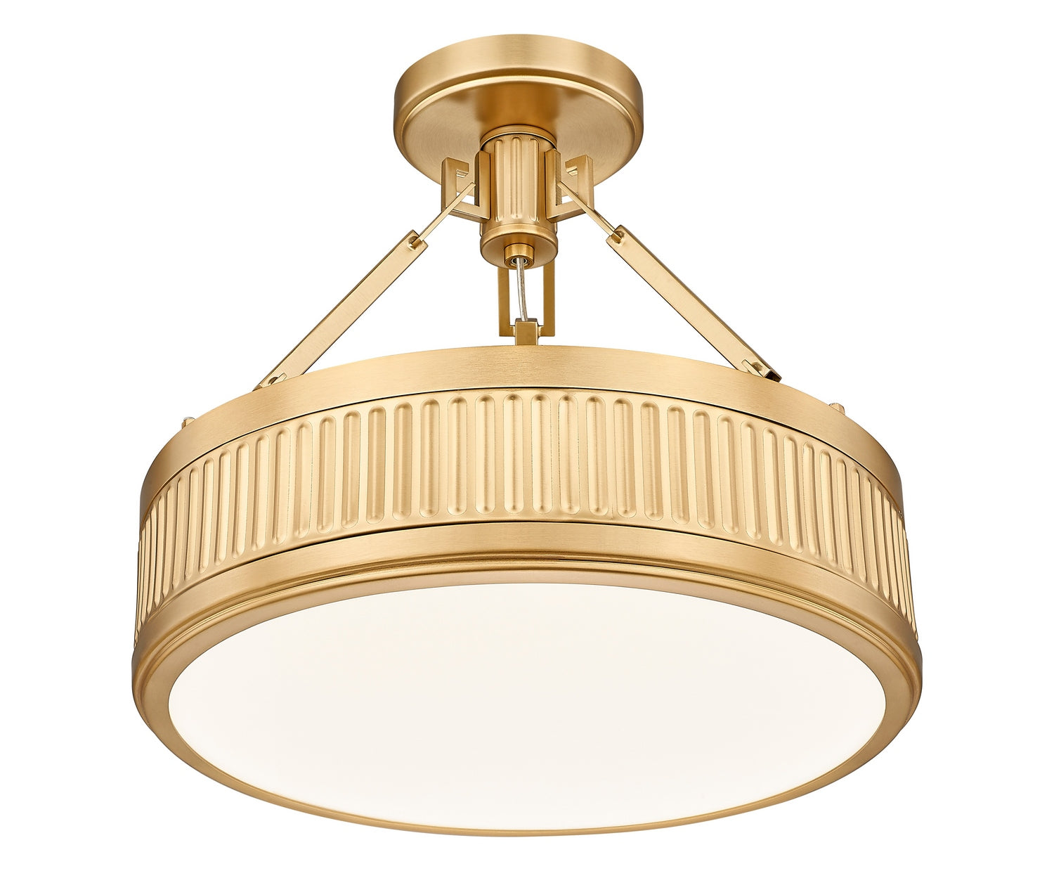 Z-Lite - 3046SF15-MGLD-LED - LED Semi Flush Mount - Quinn - Modern Gold