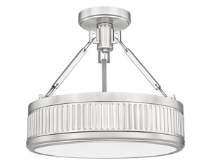 Z-Lite - 3046SF15-SN-LED - LED Semi Flush Mount - Quinn - Satin Nickel