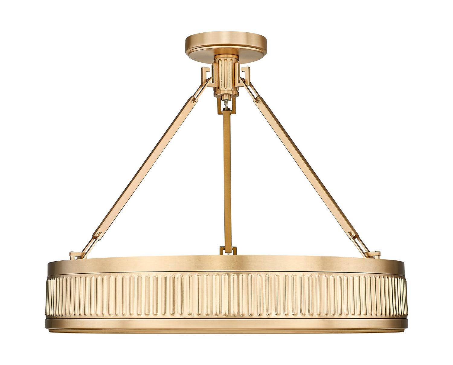 Z-Lite - 3046SF22-MGLD-LED - LED Semi Flush Mount - Quinn - Modern Gold