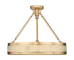 Z-Lite - 3046SF22-MGLD-LED - LED Semi Flush Mount - Quinn - Modern Gold