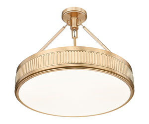 Z-Lite - 3046SF22-MGLD-LED - LED Semi Flush Mount - Quinn - Modern Gold
