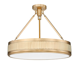 Z-Lite - 3046SF22-MGLD-LED - LED Semi Flush Mount - Quinn - Modern Gold