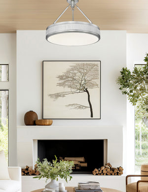 Z-Lite - 3046SF22-SN-LED - LED Semi Flush Mount - Quinn - Satin Nickel