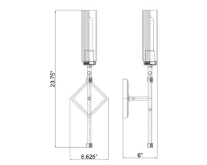 Z-Lite - 3047-1S-BN - One Light Wall Sconce - Esme - Brushed Nickel