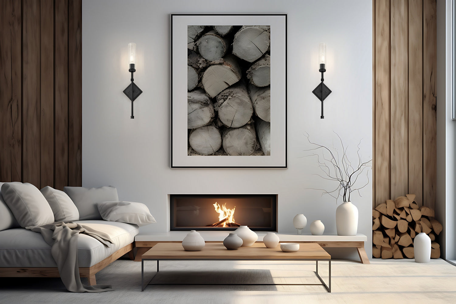 Z-Lite - 3047-1S-MB - One Light Wall Sconce - Esme - Matte Black