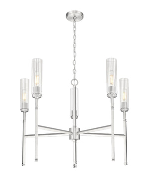 Z-Lite - 3047-5BN - Five Light Chandelier - Esme - Brushed Nickel