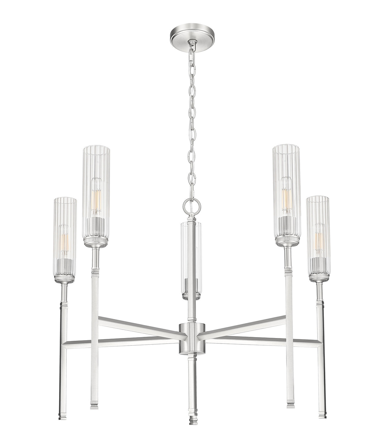 Z-Lite - 3047-5BN - Five Light Chandelier - Esme - Brushed Nickel