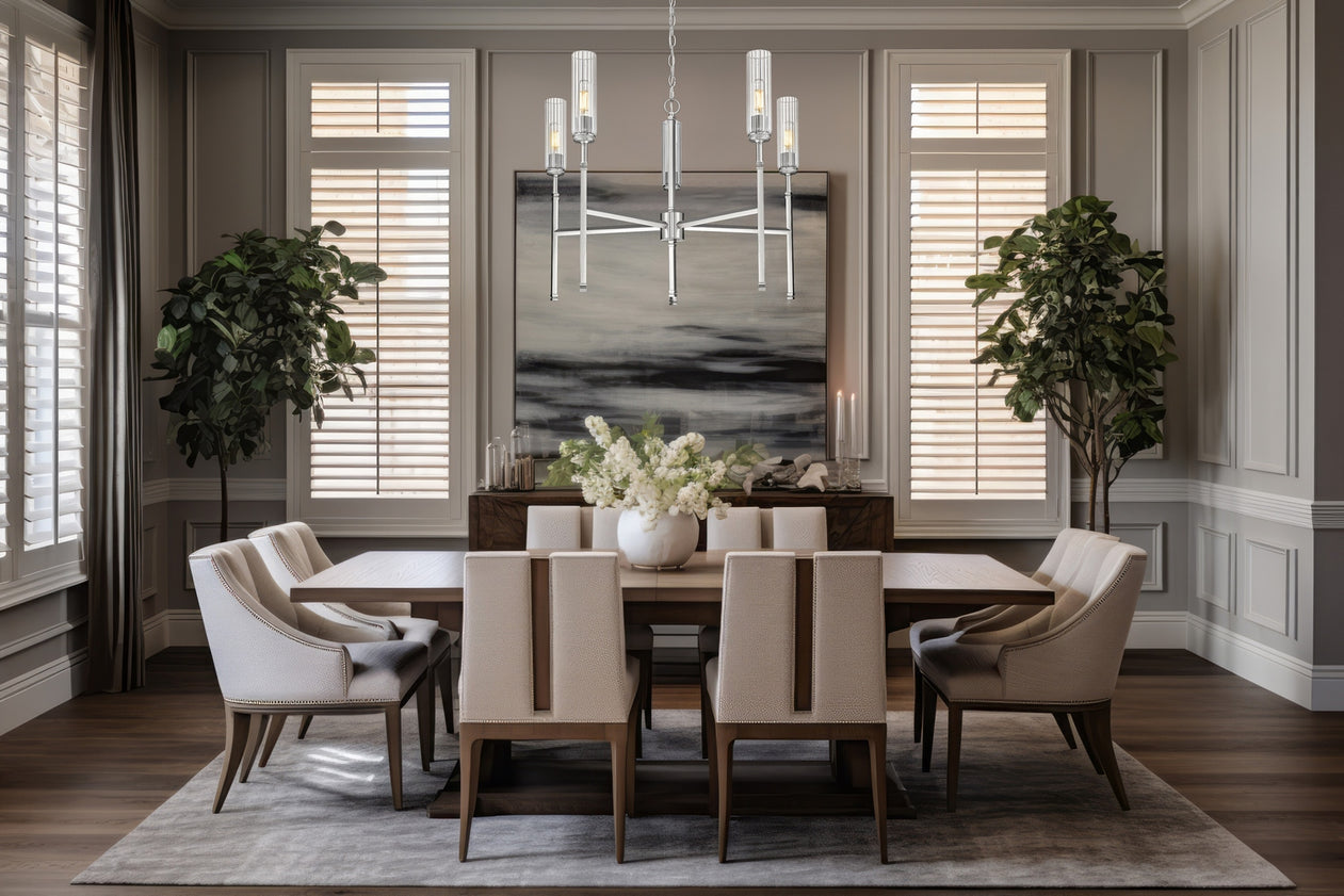 Z-Lite - 3047-5BN - Five Light Chandelier - Esme - Brushed Nickel