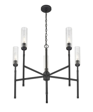 Z-Lite - 3047-5MB - Five Light Chandelier - Esme - Matte Black