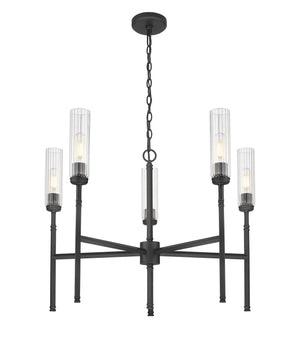 Z-Lite - 3047-5MB - Five Light Chandelier - Esme - Matte Black