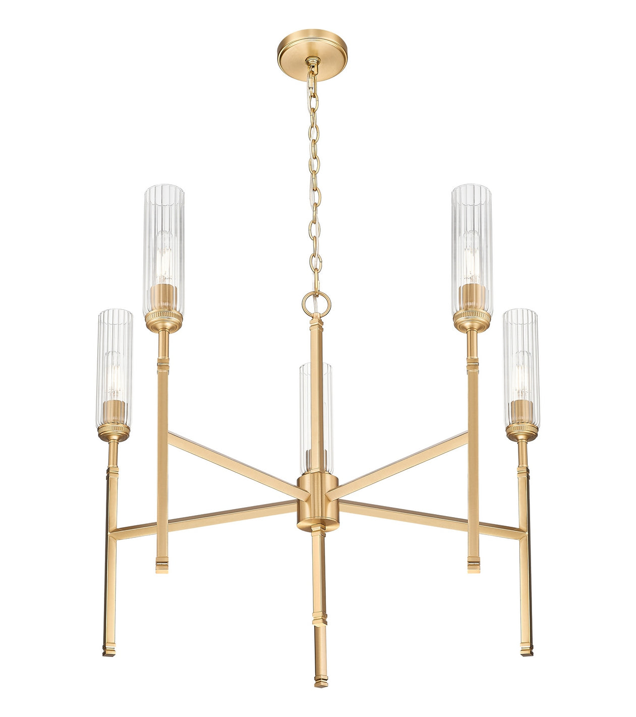 Z-Lite - 3047-5MGLD - Five Light Chandelier - Esme - Modern Gold
