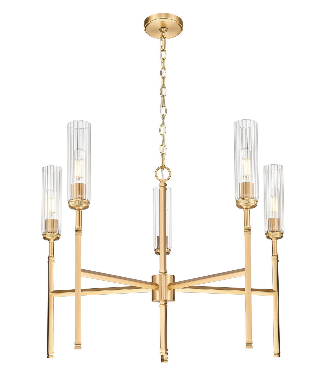 Z-Lite - 3047-5MGLD - Five Light Chandelier - Esme - Modern Gold