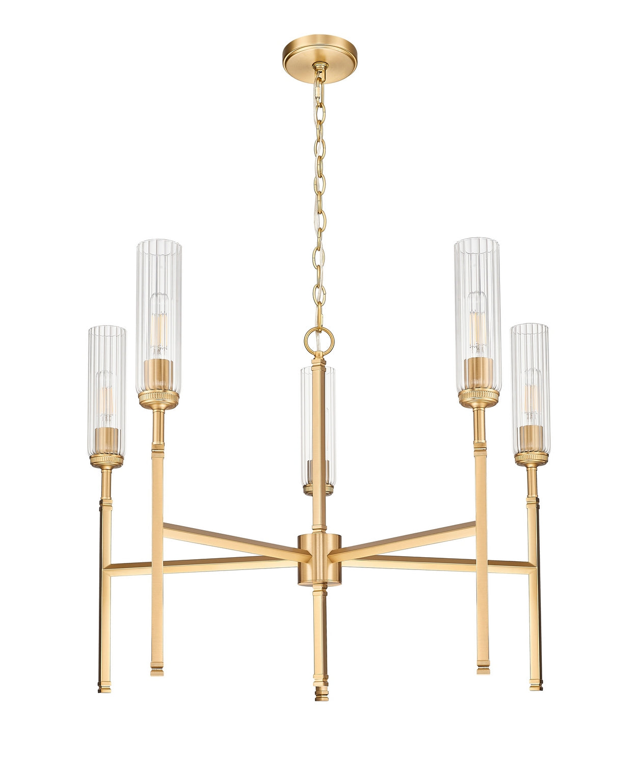 Z-Lite - 3047-5MGLD - Five Light Chandelier - Esme - Modern Gold