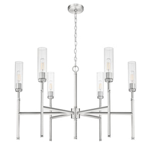 Z-Lite - 3047-6BN - Six Light Chandelier - Esme - Brushed Nickel