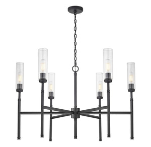 Z-Lite - 3047-6MB - Six Light Chandelier - Esme - Matte Black