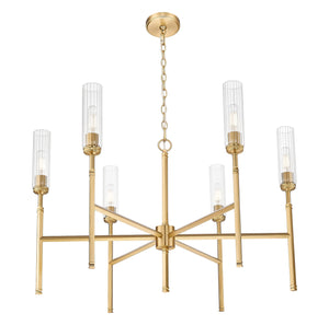 Z-Lite - 3047-6MGLD - Six Light Chandelier - Esme - Modern Gold