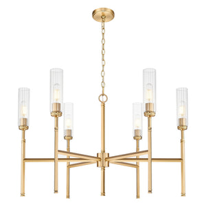 Z-Lite - 3047-6MGLD - Six Light Chandelier - Esme - Modern Gold