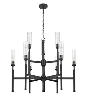 Z-Lite - 3047-9MB - Nine Light Chandelier - Esme - Matte Black