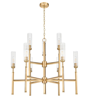 Z-Lite - 3047-9MGLD - Nine Light Chandelier - Esme - Modern Gold