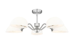 Z-Lite - 3048-5BN - Five Light Chandelier - Breton - Brushed Nickel