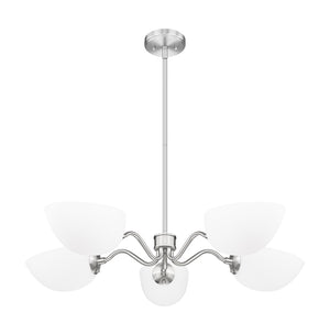 Z-Lite - 3048-5BN - Five Light Chandelier - Breton - Brushed Nickel