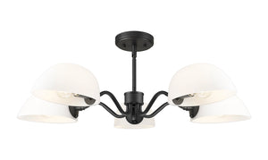 Z-Lite - 3048-5MB - Five Light Chandelier - Breton - Matte Black