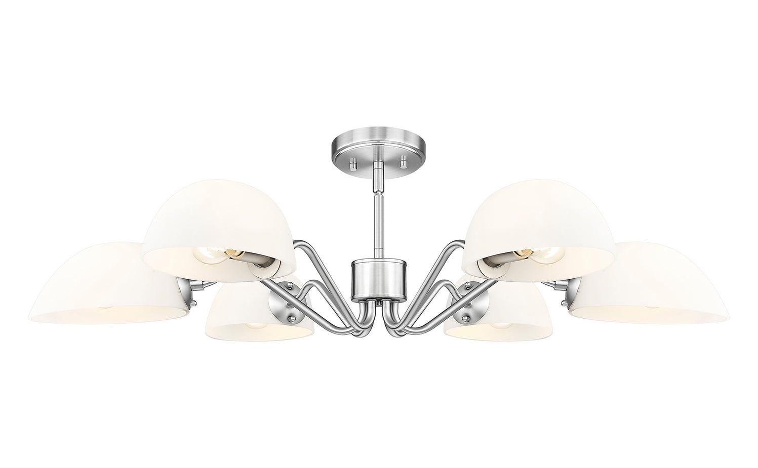 Z-Lite - 3048-6BN - Six Light Chandelier - Breton - Brushed Nickel
