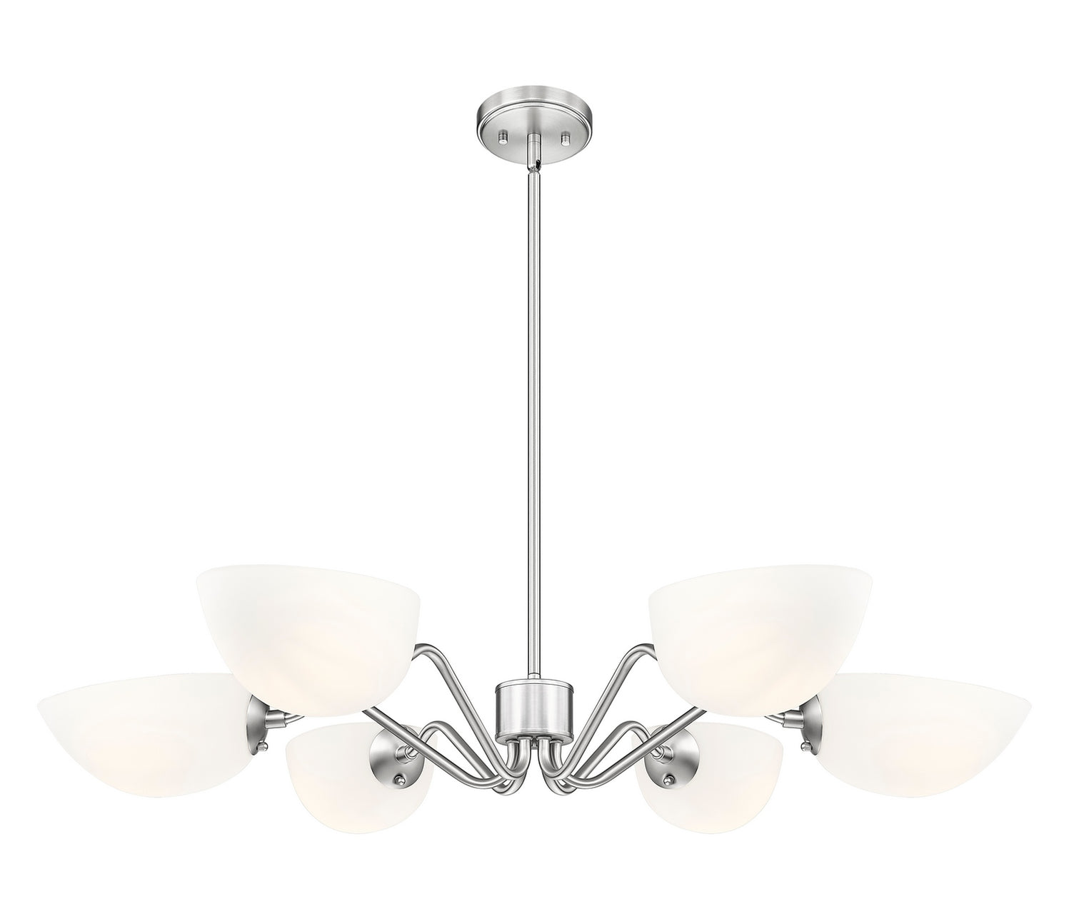 Z-Lite - 3048-6BN - Six Light Chandelier - Breton - Brushed Nickel