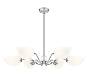 Z-Lite - 3048-6BN - Six Light Chandelier - Breton - Brushed Nickel
