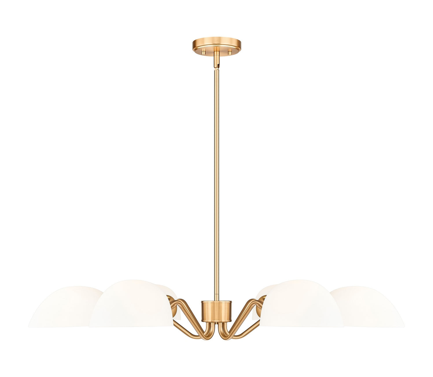 Z-Lite - 3048-6MGLD - Six Light Chandelier - Breton - Modern Gold