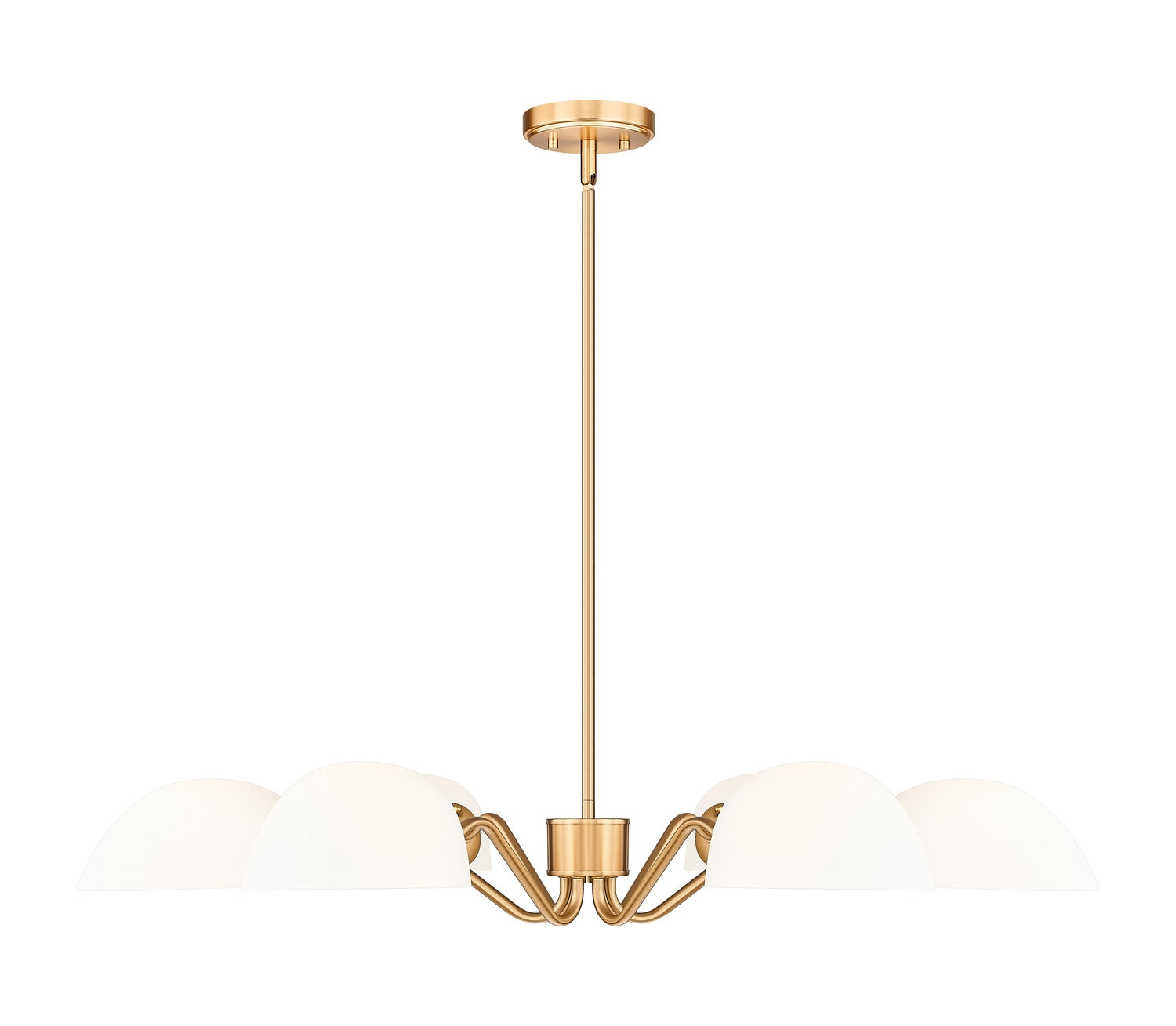 Z-Lite - 3048-6MGLD - Six Light Chandelier - Breton - Modern Gold