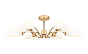 Z-Lite - 3048-6MGLD - Six Light Chandelier - Breton - Modern Gold