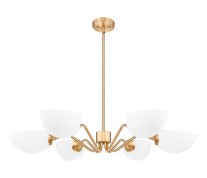 Z-Lite - 3048-6MGLD - Six Light Chandelier - Breton - Modern Gold