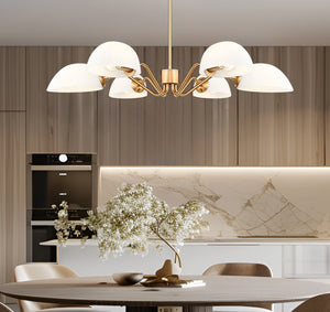 Z-Lite - 3048-6MGLD - Six Light Chandelier - Breton - Modern Gold