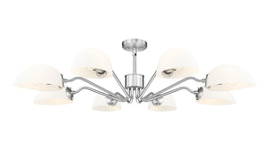 Z-Lite - 3048-8BN - Eight Light Chandelier - Breton - Brushed Nickel