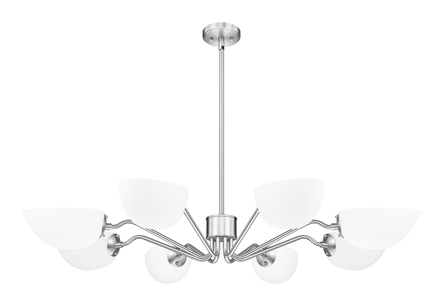 Z-Lite - 3048-8BN - Eight Light Chandelier - Breton - Brushed Nickel