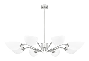 Z-Lite - 3048-8BN - Eight Light Chandelier - Breton - Brushed Nickel