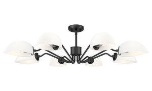 Z-Lite - 3048-8MB - Eight Light Chandelier - Breton - Matte Black