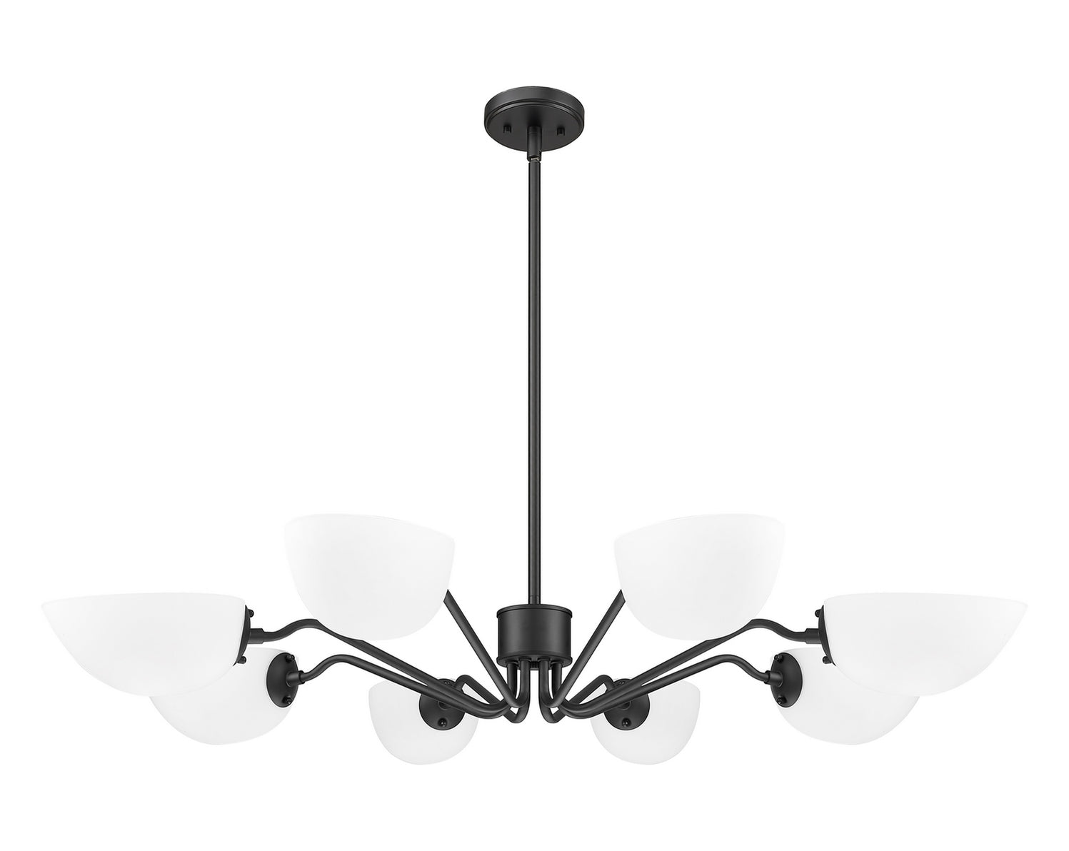 Z-Lite - 3048-8MB - Eight Light Chandelier - Breton - Matte Black