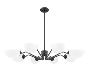 Z-Lite - 3048-8MB - Eight Light Chandelier - Breton - Matte Black