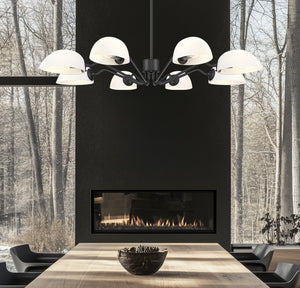 Z-Lite - 3048-8MB - Eight Light Chandelier - Breton - Matte Black