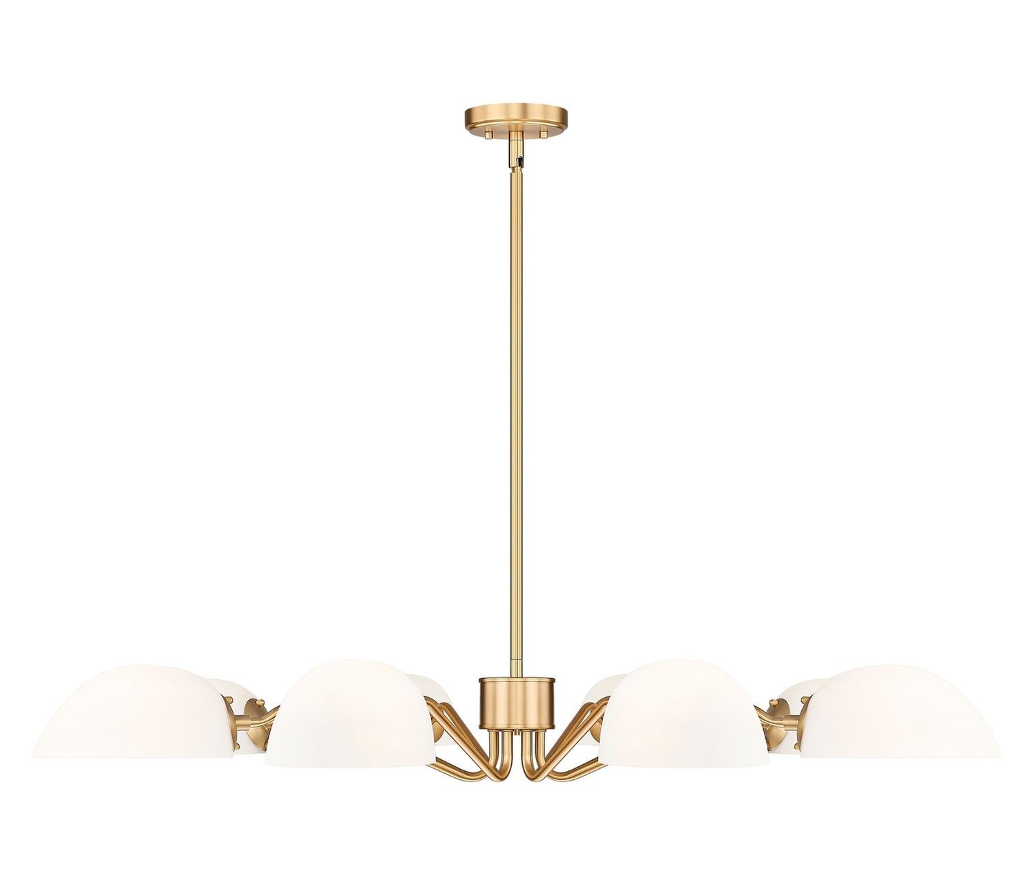 Z-Lite - 3048-8MGLD - Eight Light Chandelier - Breton - Modern Gold