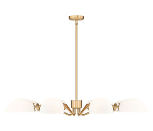 Z-Lite - 3048-8MGLD - Eight Light Chandelier - Breton - Modern Gold