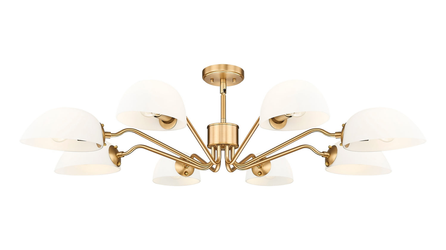 Z-Lite - 3048-8MGLD - Eight Light Chandelier - Breton - Modern Gold