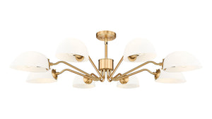 Z-Lite - 3048-8MGLD - Eight Light Chandelier - Breton - Modern Gold